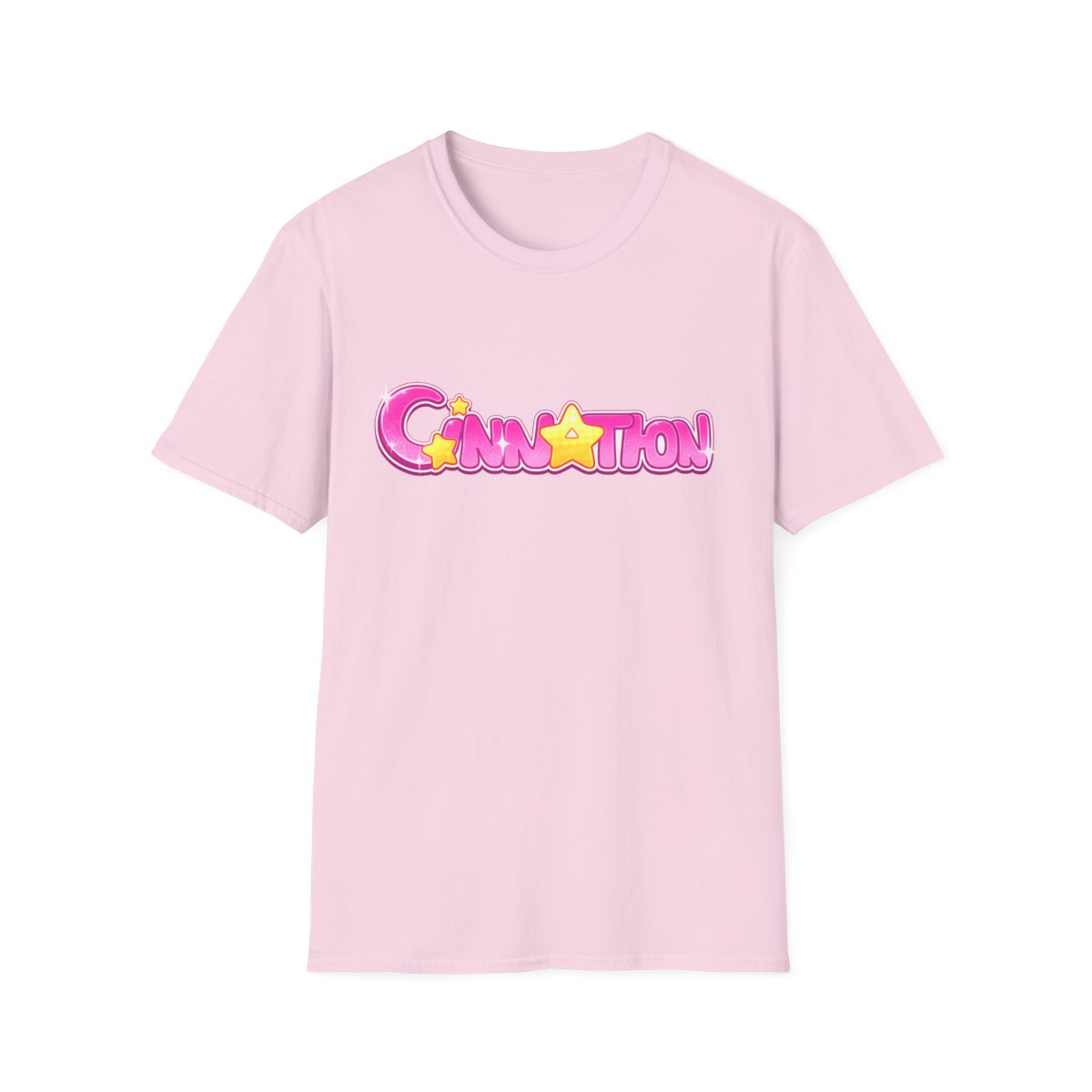 Cinn*ation graphic tee T-Shirt | Cute pink star logo shirt | Cinna - alternate angle 4, merchandise