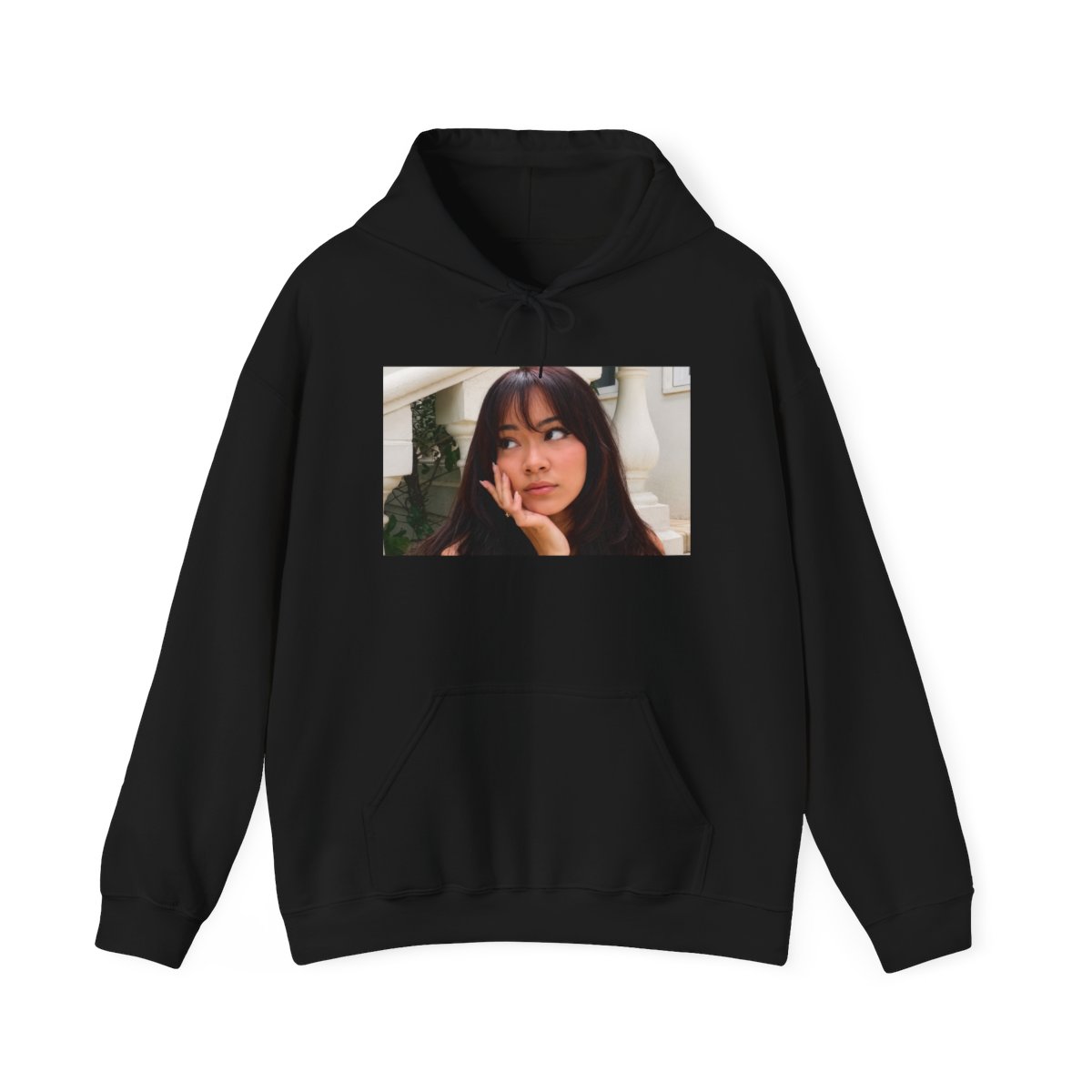 Pensive Portrait Hoodie | Photo Print Pullover | Cinna