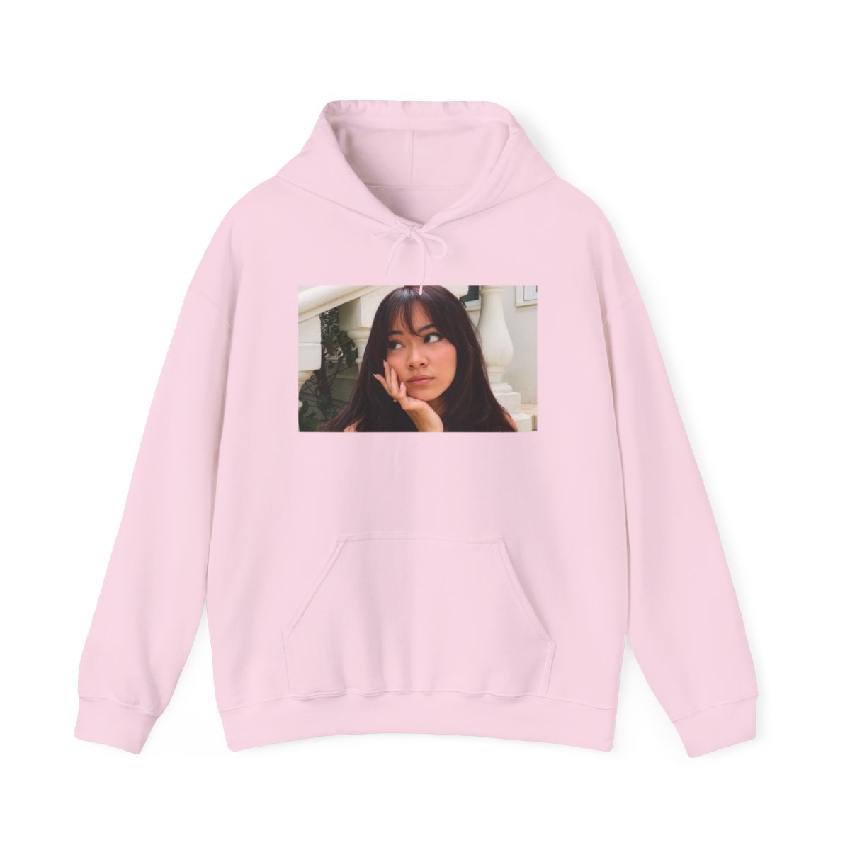 Pensive Portrait Hoodie | Photo Print Pullover | Cinna - alternate angle 5, merchandise